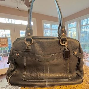 COACH pebbled leather tote